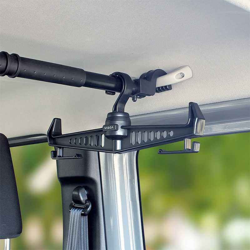 アングラーズハンガー 20kg対応 高耐荷重 頑丈 ハンガー 収納 吊り下げ 車内 360度回転 90度ロック付 フィッシングベスト ウェーダー ライフジャケット 乾燥 水切り 釣り UA18 ビソア VISOA 槌屋ヤック 取り寄せ商品