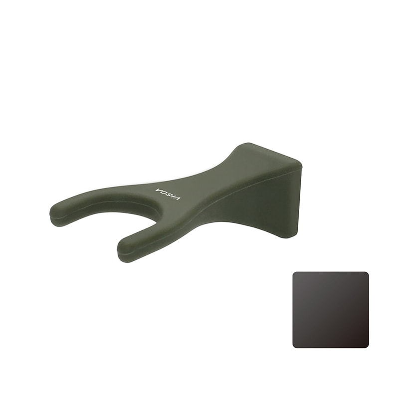 ロッドキーパー 1本用 オリーブドラブ 車用 マグネット ロッドホルダー 車外 竿受け ロッドスタンド 仮置き 磁石 釣り 鉄板ベース付属 傷防止シリコン カーアクセサリー 竿 UA4 ビソア VISOA 槌屋ヤック 取り寄せ商品