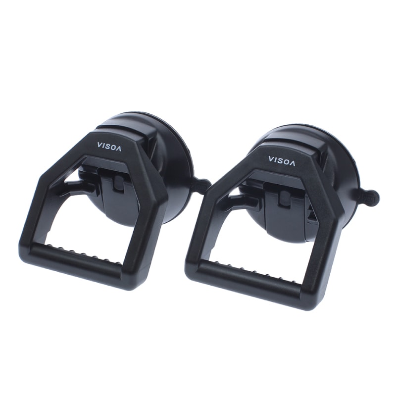 マルチバー用吸盤 車 吸盤 強力 車内用バー 取付 ブラケット 車 釣り ガラス 吸盤 ベース 特殊ゲル吸盤 固定 ロック解除 レバー付 耐荷重2.5kg ブラック UA14 VISOA ビソア 槌屋ヤック 取り寄せ商品