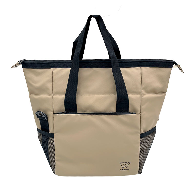 ソフトクーラーバッグ 15L 釣り クーラーボックス 保冷バッグ 大容量 500ml ペットボトル 12本収納 トートバッグ ボックス型 2WAY 変形 キャンプ アウトドア レジャー KG-434 WAVE GEAR