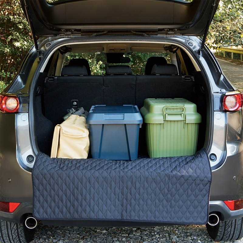 キルトマット BK リアバンパー 保護 カバー 傷防止 キルト生地 クッション 内装 ラゲッジルーム 保護 滑り止め加工 ブラック 釣り 90×110cm 荷下ろし 積み荷 車載 RV76 VISOA ビソア 槌屋ヤック 取り寄せ商品