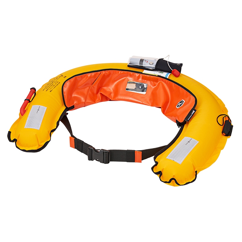 ライフジャケット 桜マーク付 自動膨張式 BSP-6120RS オレンジ 腰巻き式 作業用 漁労用 小型船舶用 救命胴衣 国土交通省型式承認品 高階救命器具 タイプA 防汚