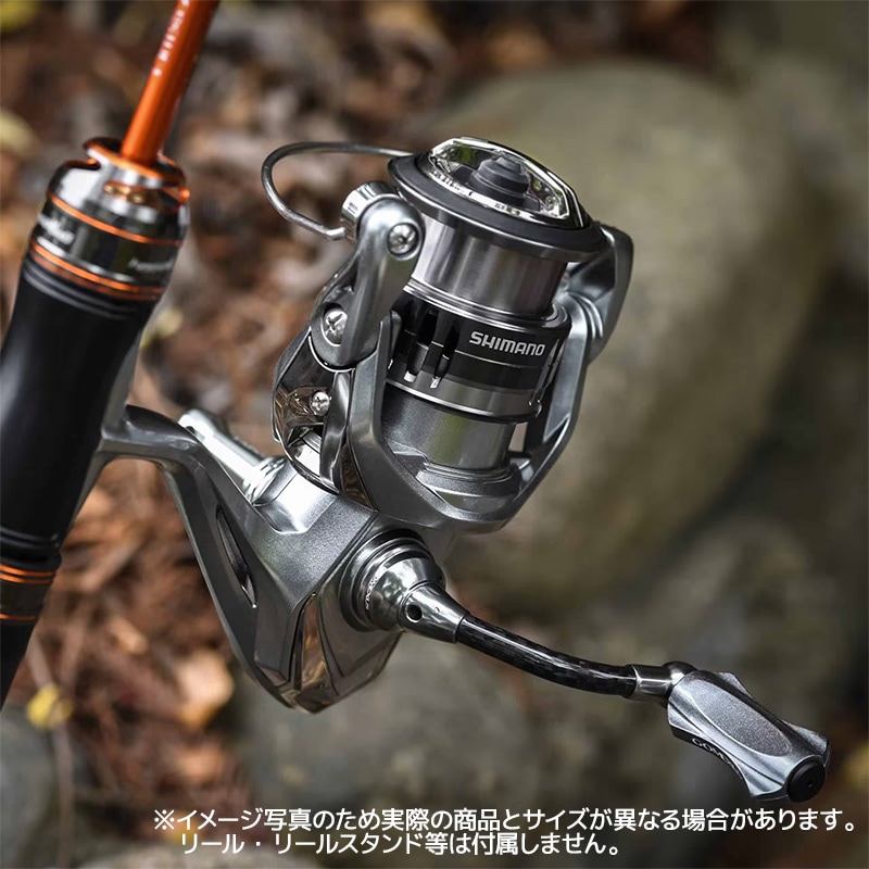 ゴメクサス ライトゲーム リール ハンドル 40mm CraftFin クラフトフィン シマノ用 1000～2000番 小型 スピニングリール カスタム カーボン 超々ジュラルミン ブラック 交換 カスタムパーツ 釣り GOMEXUS H1S40F18ZFBKBK