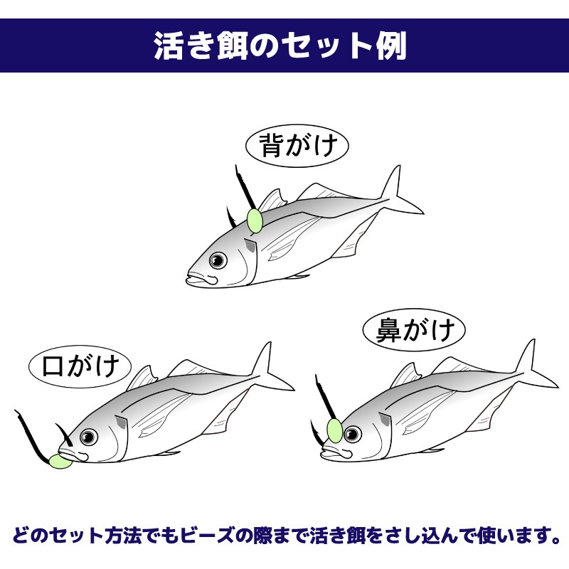 がまかつ 海上釣堀 青物泳がせ 釣り タナとりオモリ仕様 KT015 糸付鈎2本付 仕掛け フィッシング
