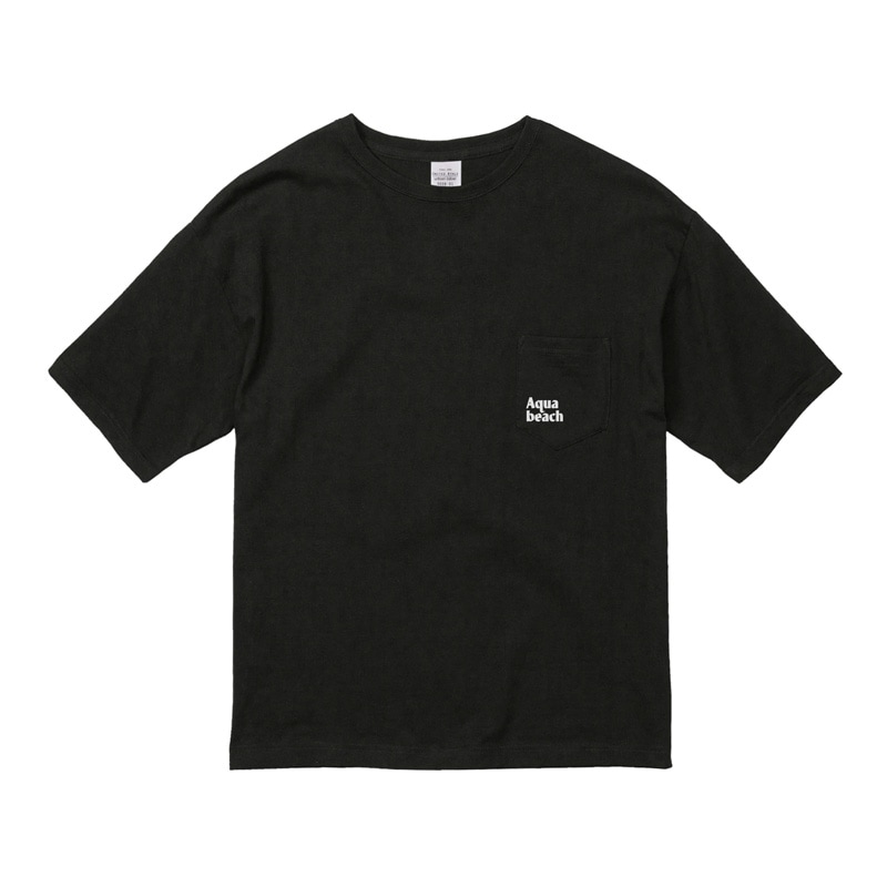 Aquabeach ビッグシルエット Tシャツ ポケット付 ワンポイント