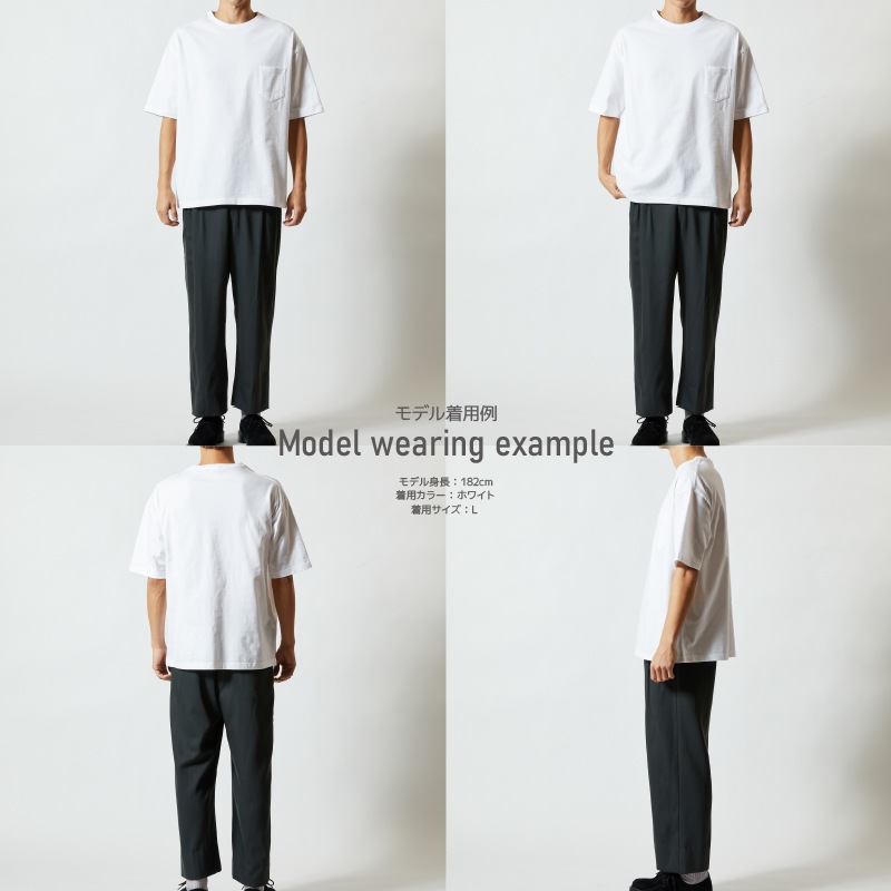 Aquabeach ビッグシルエット Tシャツ ポケット付 ワンポイントプリント