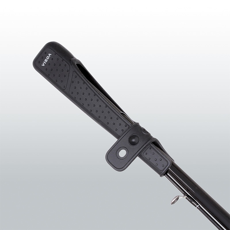 シリコーン ティップカバー ブラック ロッド ティップガード 釣り シリコン フィッシング  ハード 伸縮バンド式 穂先保護 折れ防止 アジング エギング 持ち運び 車 収納 UA22 ビソア VISOA 槌屋ヤック 取り寄せ商品