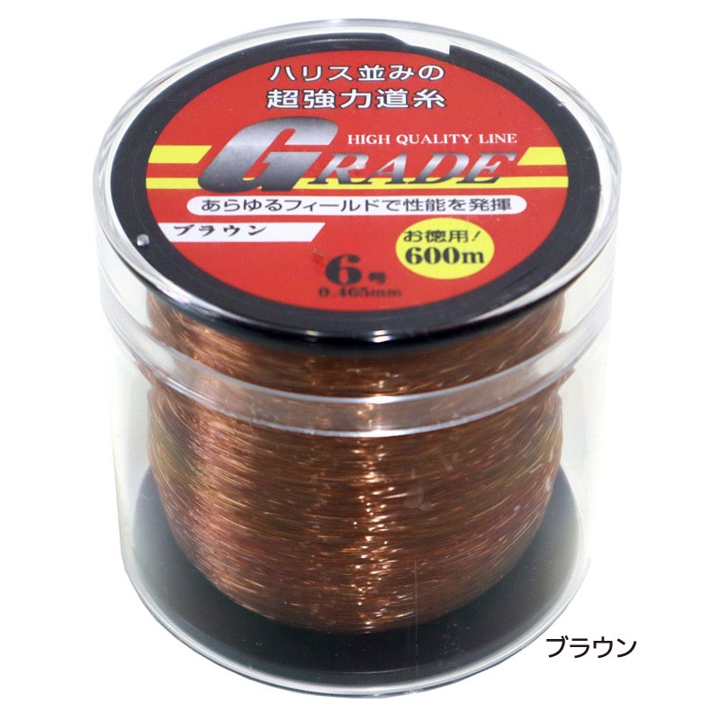 ナイロンライン GRADE 6号 釣り 0.405mm 600m巻 超強力道糸