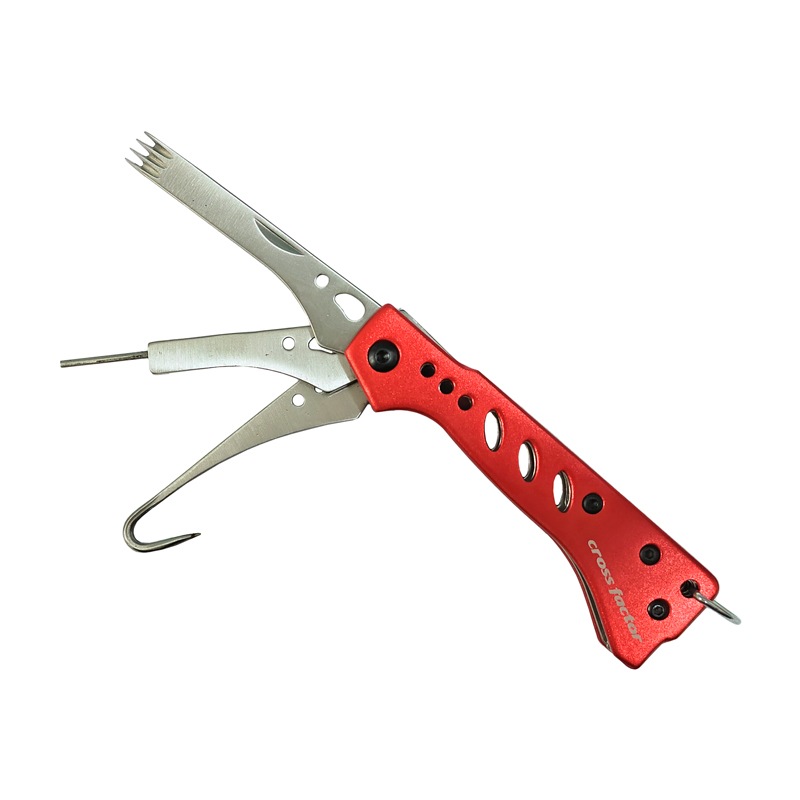 スクイッドブレード プラス ATK755 イカ締め 釣り 全長約148mm カンナ補修 ギャフ 3機能搭載 コンパクト 折畳時85mm cross factor イカ釣り