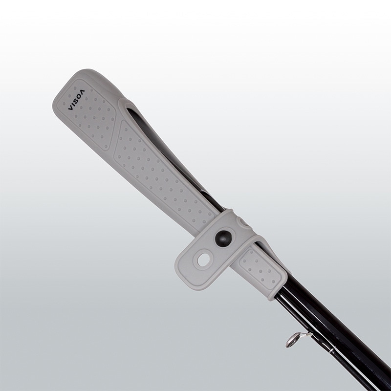 シリコーン ティップカバー グレー ロッド ティップガード 釣り シリコン フィッシング  ハード 伸縮バンド式 穂先保護 折れ防止 アジング エギング 持ち運び 車 収納 UA23 ビソア VISOA 槌屋ヤック 取り寄せ商品