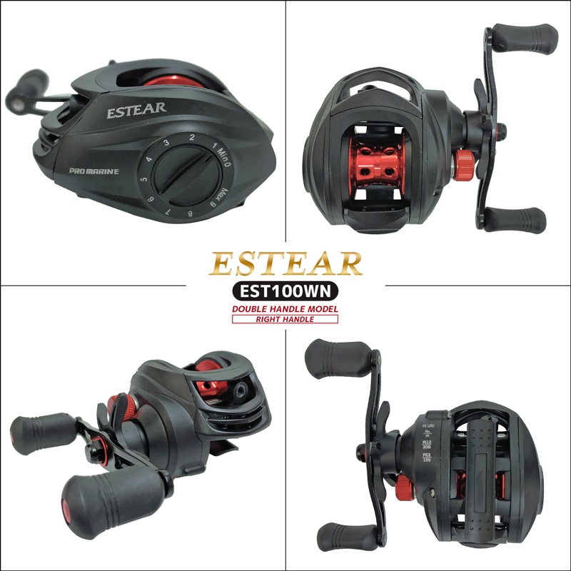 ベイトリール エスティア EST100WN ダブルハンドル 釣り 右