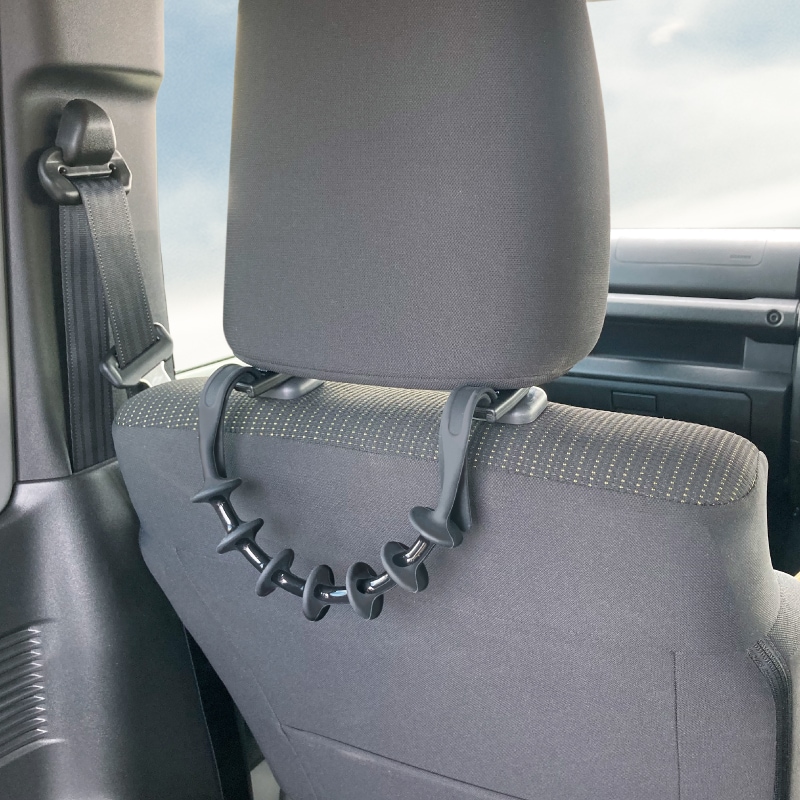 ロッドスポット ロッドホルダー 釣り 車載 ヘッドレスト 釣り竿 収納 車内 ロッド収納 シリコーン ラバー 伸縮 調整 簡単取付 SUV 軽自動車 ミニバン 対応 40~80cm UA13 VISOA ビソア 槌屋ヤック 取り寄せ商品