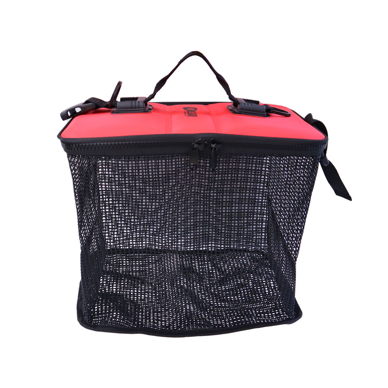 フロートスカリ KP-491 M 36×26×27cm 釣り フタで浮く EVA製 魚活かし WAVE GEAR フィッシング