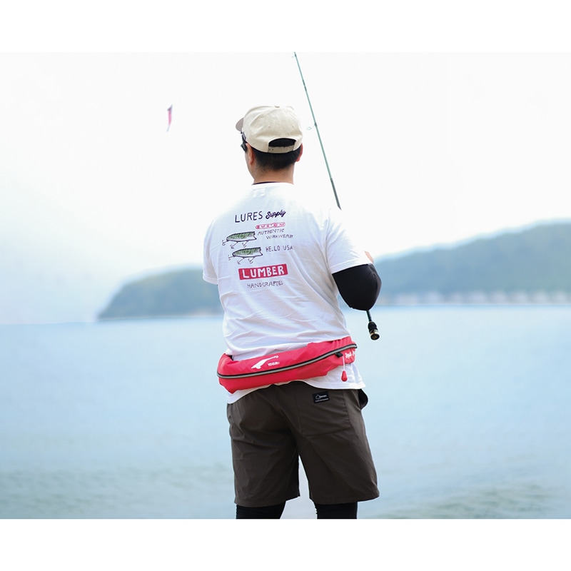MARUKYU TK-2420 ライフジャケット レッド サクラマーク ほつれ有 ポイント10倍】ライフジャケット 桜マーク タイプA YO-ZURI SQ-YO 自動