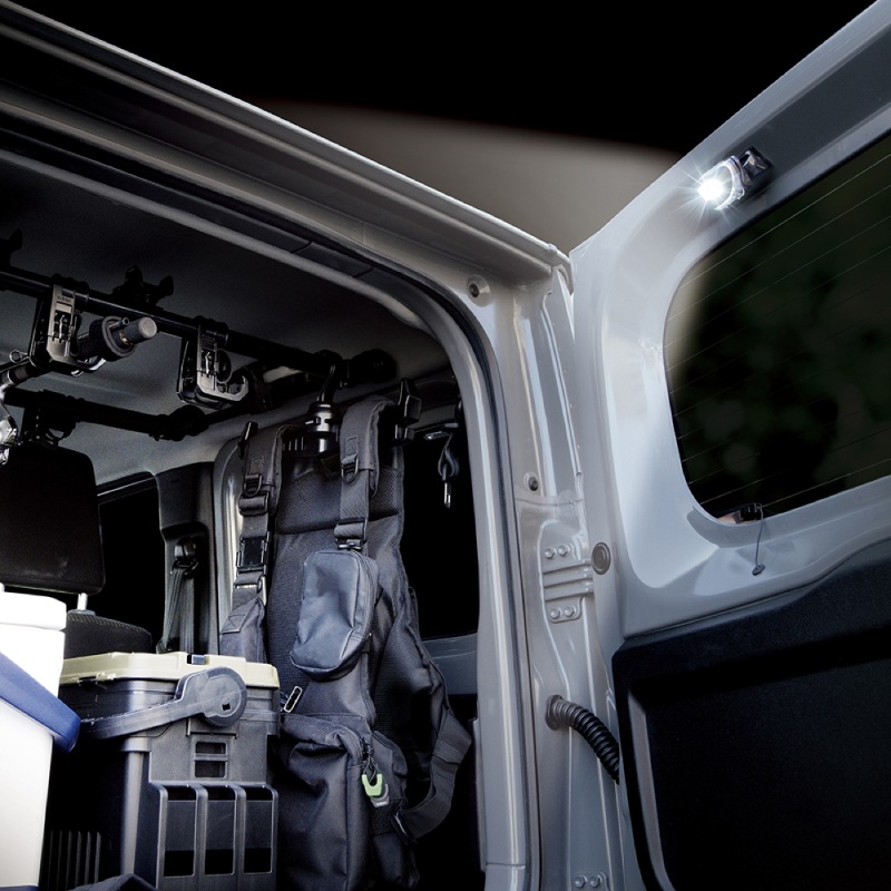 2way LEDライト 釣り用 LEDライト 電池式 マグネット ベルト取付 角度調整 車内 ラゲッジルーム フィッシングベスト ショルダーバッグ アウトドア 夜釣り 作業灯 単4乾電池 3本 UA32 VISOA ビソア 槌屋ヤック 取り寄せ商品