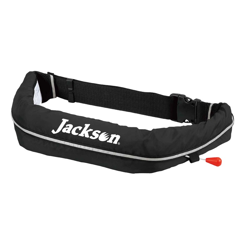 ジャクソン 釣り人共創型限定 ライフジャケット 桜マーク付 自動膨張式 SQ-JA 腰巻き式 ウエストベルト 救命胴衣 国土交通省型式承認品 タイプA Squid Saver