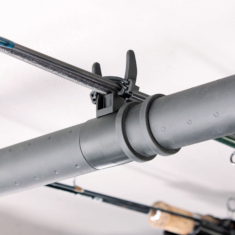 マルチバー用オーバーロッドホルダー フロント リアセット 車内用バー 車載 ロッド収納 固定 釣り竿 リールスリット ストッパーリング付 Φ25～30mm対応 UA21 VISOA ビソア 槌屋ヤック 取り寄せ商品