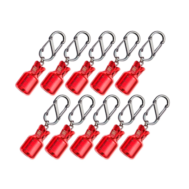 イカラビーナ メタルカラー Lサイズ 10個セット カラビナ付 エギケース 釣り エギホルダー エギ針カバー アオリイカ エギング ナカジマ