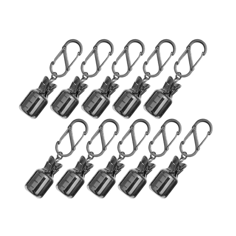 イカラビーナ メタルカラー Lサイズ 10個セット カラビナ付 エギケース 釣り エギホルダー エギ針カバー アオリイカ エギング ナカジマ