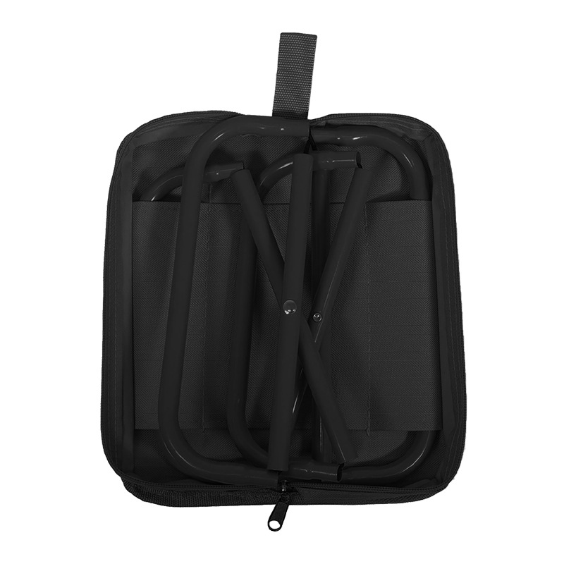 折りたたみ椅子 折りたたみポケットチェア ブラック 釣り 耐荷重 80kg 重量 約450g 軽量 持ち運び コンパクト 収納一体型 ハック