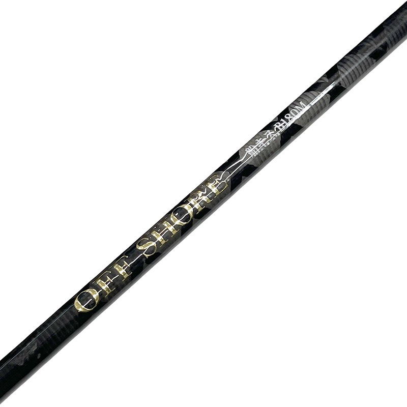 釣り竿 オフショア船キス B180M ベイトモデル ロッド カーボン92% グラス8% 全長1.80m 2本継 鉛負荷5号~25号 船竿 ボート フィッシング FIVE STAR