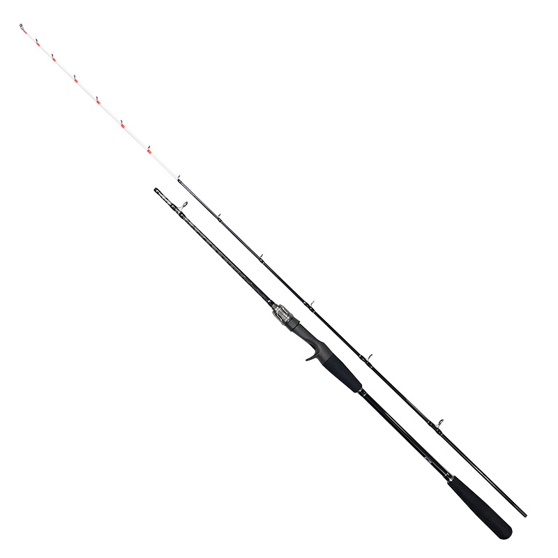 釣り竿 オフショアマルチゲーム MH-190 ロッド カーボン92% グラス8% 全長1.9m 2本継 鉛負荷30号~80号 船竿 マダイ アジ カサゴ FIVE STAR