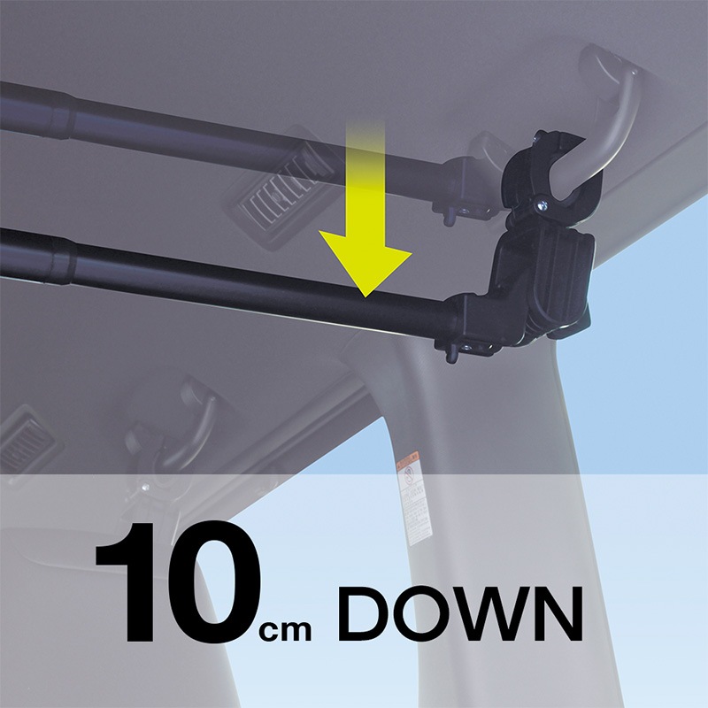 マルチアジャスタキット 車内 収納 突っ張り棒 固定 ブラケット マルチグリップバー 専用 パーツ RV-51 RV-61 対応 ロッドケース 釣り フィッシング 荷物 高さ調整 縦横取付 UA5 ビソア VISOA 槌屋ヤック 取り寄せ商品