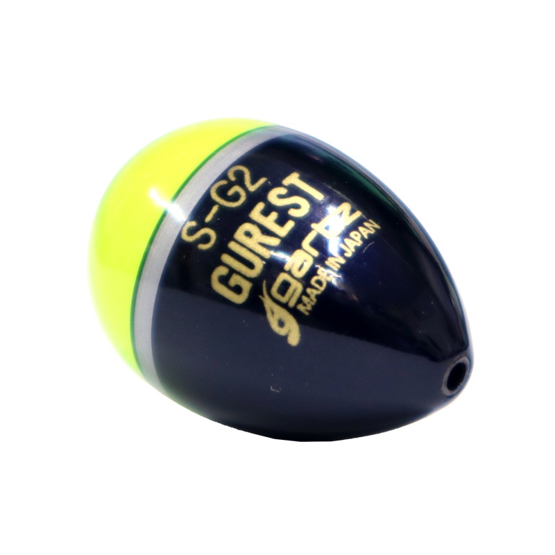 中通しウキ GUREST グレスト 釣り イエロー S G2 自重6.85g gartz ウキ