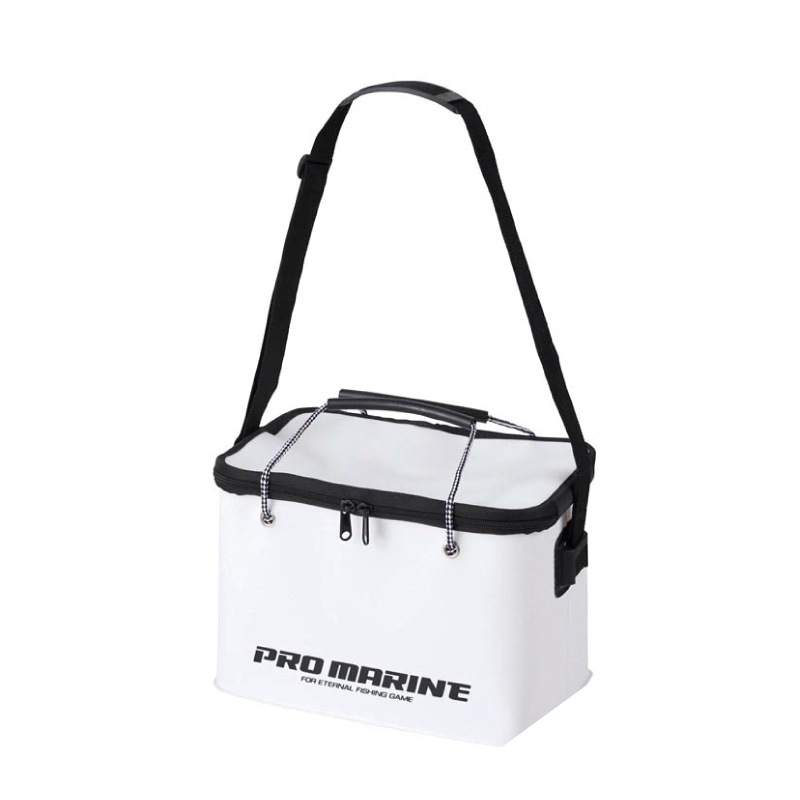 EVA角バケツ フタ ベルト付 40cm 釣り バケツ 蓋付き 大型 コマセ エサ 水汲み 道具入れ タックル収納 バケツ 蓋付き 大型 丸洗い可 肩ベルト付 手提げタイプ 260×400×250mm AEG210 PRO MARINE プロマリン
