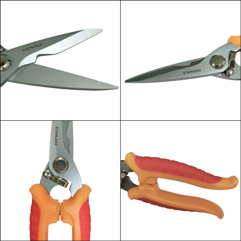 マルチカットロング V-159 釣り 全長約200mm ステンレス製 ギザ刃仕様 タカ産業