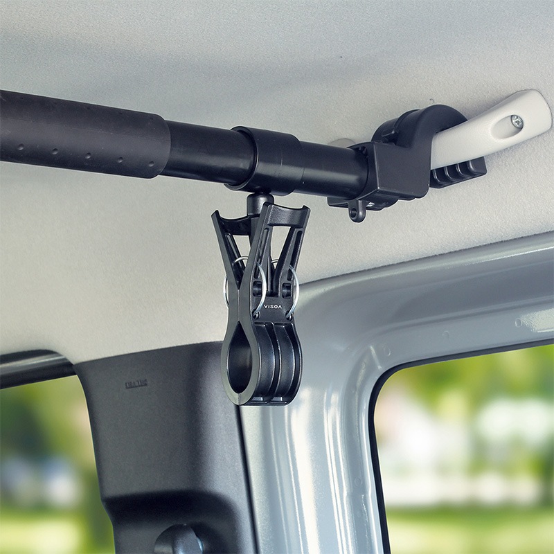 マルチバー用グリップフック 車内 収納 小物 フィッシンググローブ 挟んで吊り下げ 360度回転 マルチグリップバーパーツ 簡単取付 釣り 荷物 車中泊 カー用品 車内バー UA17 ビソア VISOA 槌屋ヤック 取り寄せ商品