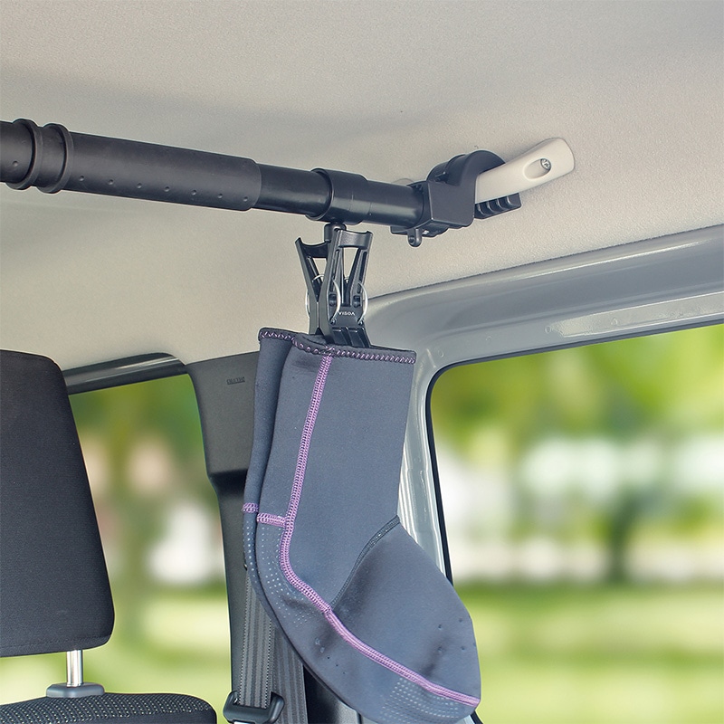 マルチバー用グリップフック 車内 収納 小物 フィッシンググローブ 挟んで吊り下げ 360度回転 マルチグリップバーパーツ 簡単取付 釣り 荷物 車中泊 カー用品 車内バー UA17 ビソア VISOA 槌屋ヤック 取り寄せ商品