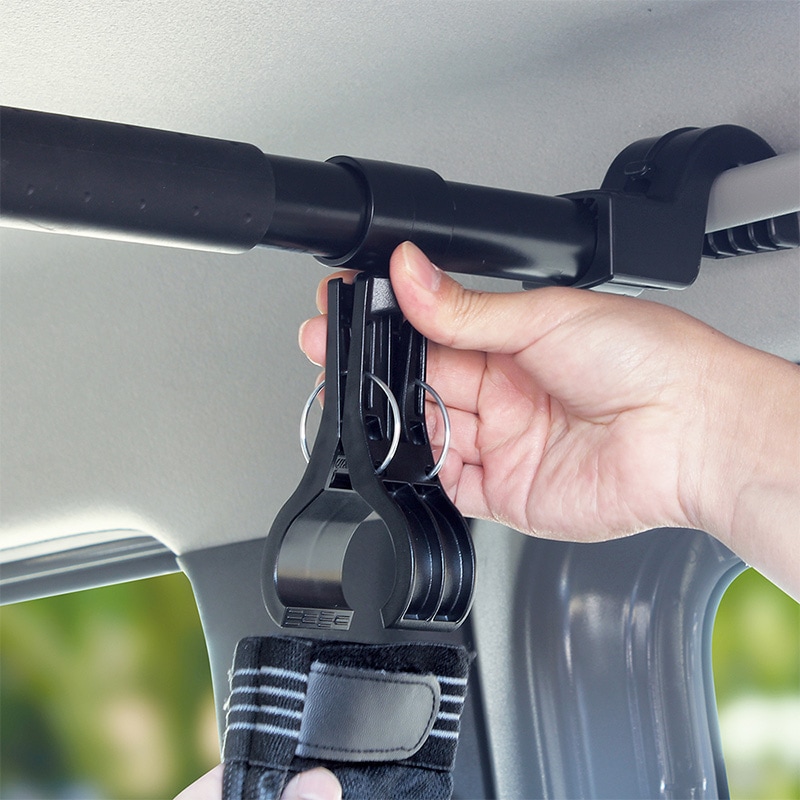 マルチバー用グリップフック 車内 収納 小物 フィッシンググローブ 挟んで吊り下げ 360度回転 マルチグリップバーパーツ 簡単取付 釣り 荷物 車中泊 カー用品 車内バー UA17 ビソア VISOA 槌屋ヤック 取り寄せ商品