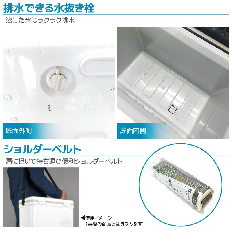 ホリデーランドクーラー CBX-17H ホワイト 約Ｗ454×Ｄ258×Ｈ311 釣り 伸和 フィッシング アウトドア