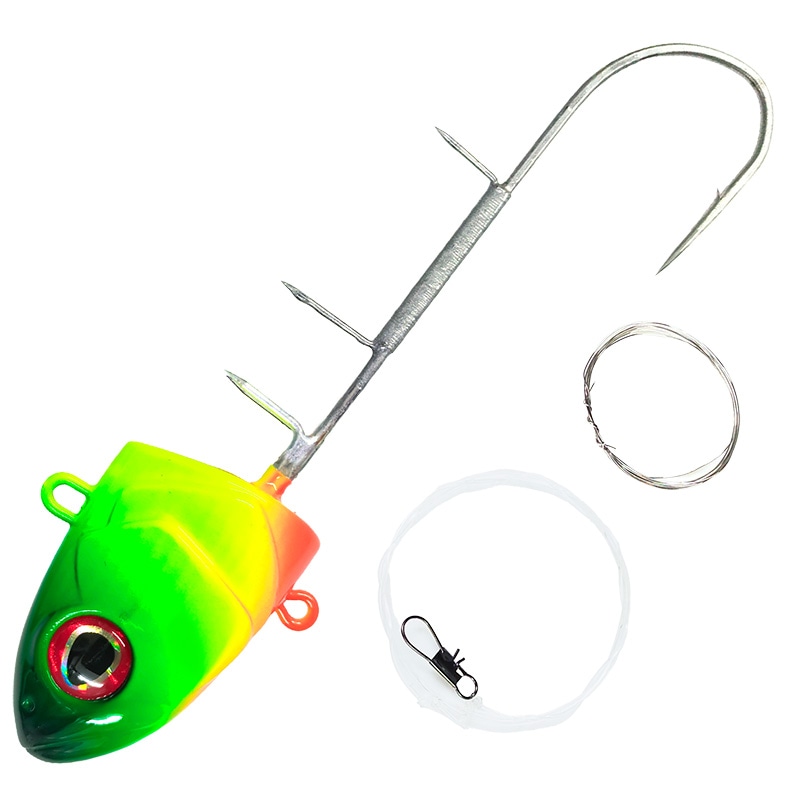 OWNER 掛獲船太刀魚テンヤ 40号 150g Z-6215 タチウオテンヤ 船 太刀魚テンヤ 仕掛け フック シングル 船釣り 船テンヤ グロー  夜光 UV発光 タチウオ釣り 掛けテンヤ 短軸 即掛け 強靭フック オーナーばり