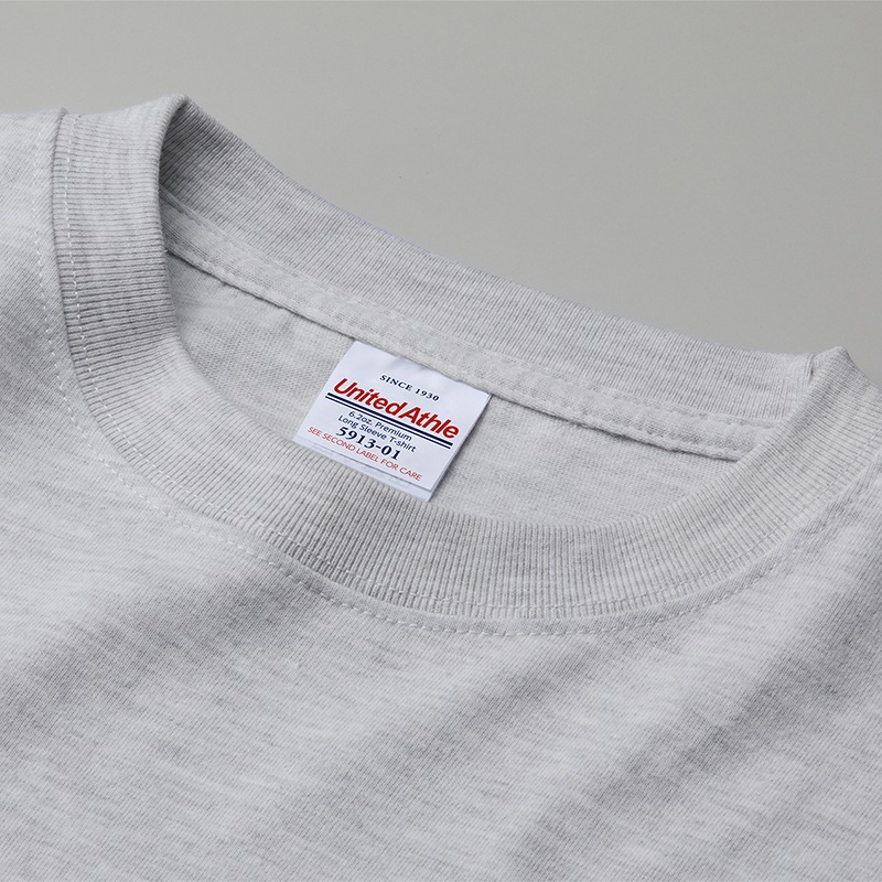 アクアビーチ ロング Tシャツ 袖 カタカナ ロゴ オリジナル プリント 6.2オンス 207 袖口リブ メンズ ユニセックス 長袖 綿 釣り フィッシング