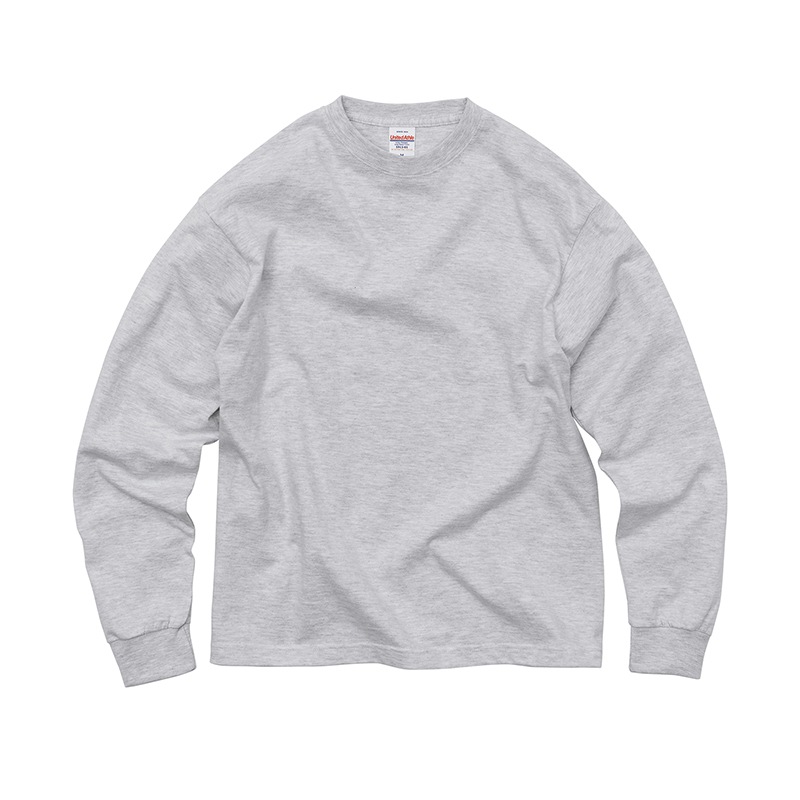 アクアビーチ ロング Tシャツ 袖 カタカナ ロゴ オリジナル プリント 6.2オンス 207 袖口リブ メンズ ユニセックス 長袖 綿 釣り フィッシング