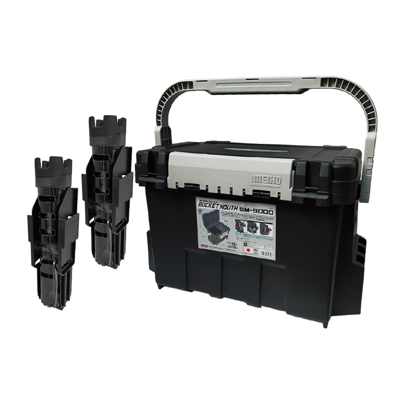 メイホウ バケットマウス BM-9000 ブラック 釣り + ロッドスタンド BM