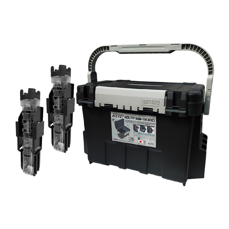 メイホウ バケットマウス BM-9000 ブラック 釣り + ロッドスタンド BM