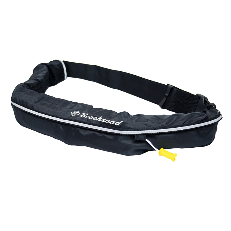 ライフジャケット 手動膨張式 桜マーク付 タイプA ベルト式 WR-3型 MI 国交省認定品検定品 釣り オリジナルプリント Beachroad ロゴ小 wr3br102 オーシャン 津波対策