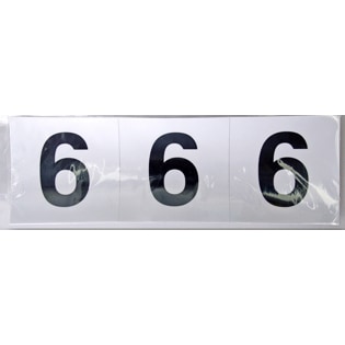 数字 ステッカー シール1～9 0 50mm×50mm×3枚セット 船舶