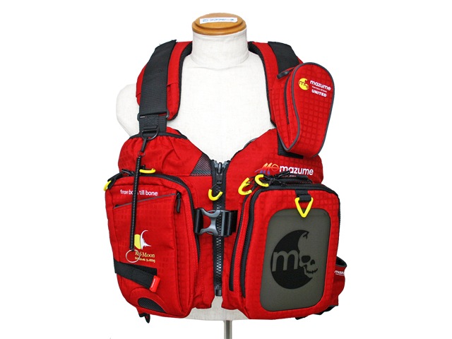 ライフジャケット フィッシング用フローティングベスト レッドムーンライフベスト MZLJ-250 釣り レッド MAZUME マズメ