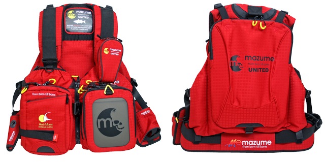 ライフジャケット フィッシング用フローティングベスト レッドムーンライフベスト MZLJ-250 釣り レッド MAZUME マズメ