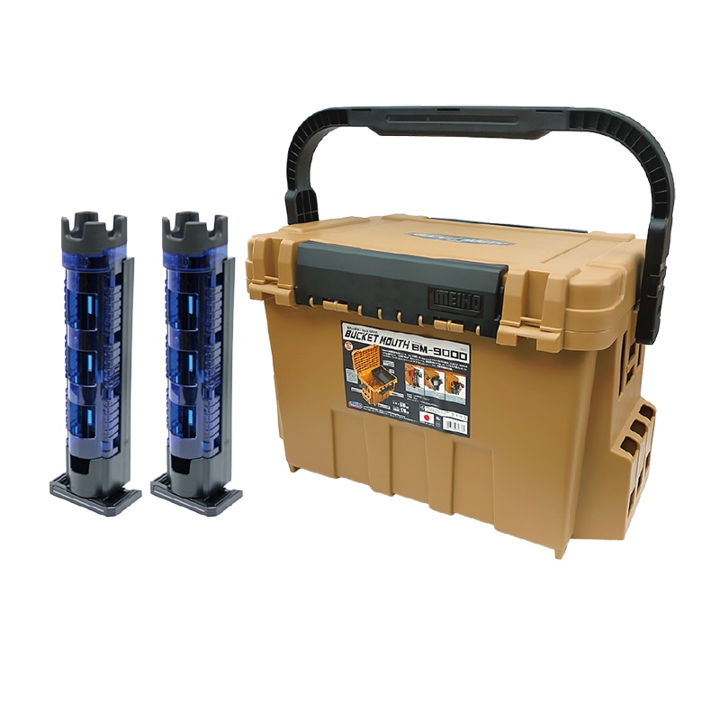 メイホウ バケットマウス BM-9000 オーカー 釣り + ロッドスタンド BM