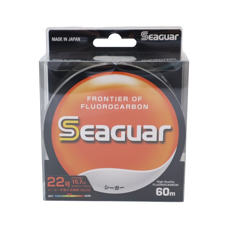 クリアランス特価 シーガー 60m 22号 クリア フロロカーボン100% Seaguar 釣り糸 ハリス