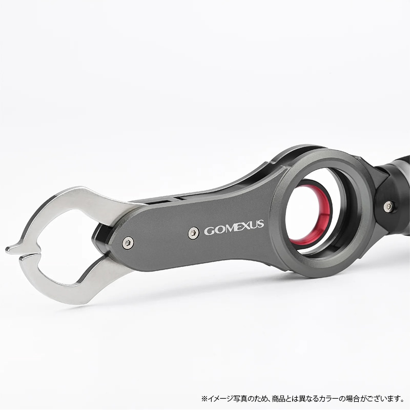 ゴメクサス フィッシュグリップ IW18 ガンメタ×ブルー アルミニウム合金6065製 計重可能 フィッシング 魚つかみ 釣り具