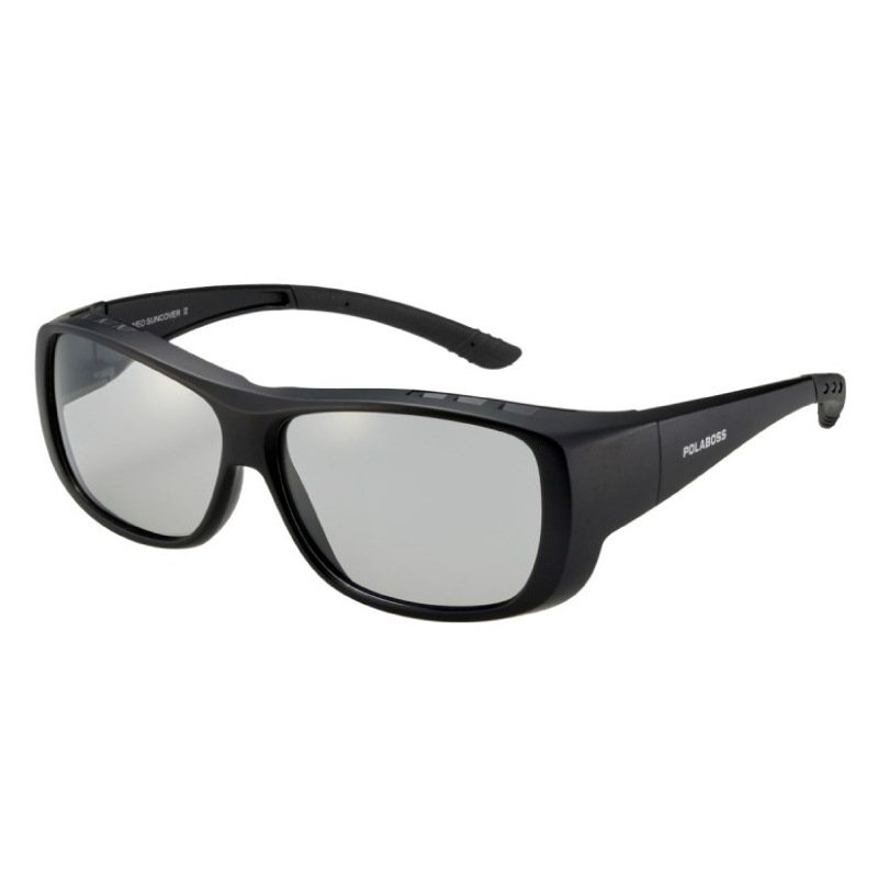 冒険王 ネオサンカバー2 偏光サングラス オーバーグラス 布袋+メガネ拭き付 UVカット ブルーライトカット 偏光度99%以上 釣り アウトドア