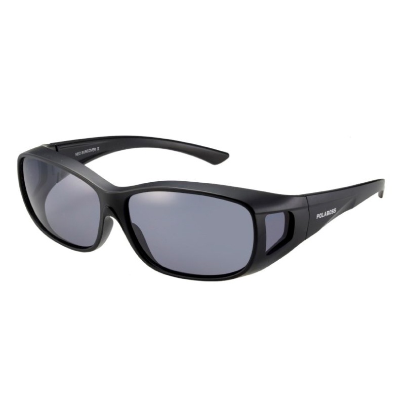 冒険王 ネオサンカバー2 偏光サングラス オーバーグラス 布袋+メガネ拭き付 UVカット ブルーライトカット 偏光度99%以上 釣り アウトドア