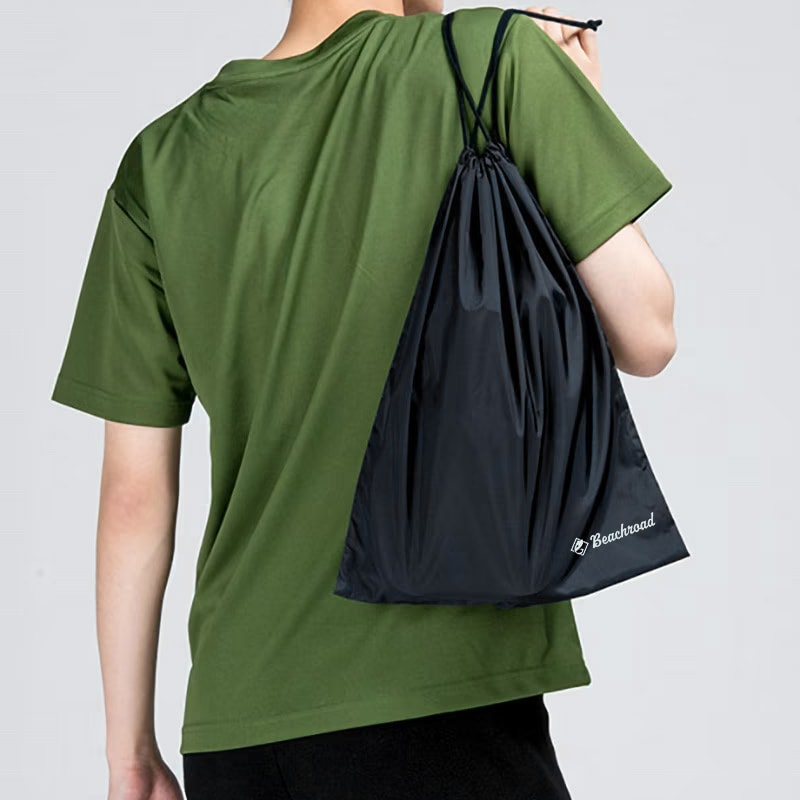 シューズバッグ 巾着 大人 大きめ W36cm×H43cm 釣り フィッシング Beachroad Aquabeach