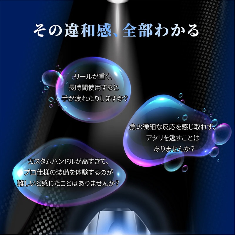 ゴメクサス ライトゲームハンドル ブラック クラフトフィン35